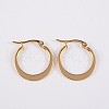 304 Stainless Steel Hoop Earrings EJEW-P040-20-A-1