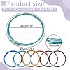 Unicraftale 60Pcs 6 Colors Stainless Steel Wire Necklace Cord DIY Jewelry Making TWIR-UN0001-13A-2