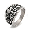 304 Stainless Steel Ring RJEW-B055-04AS-16-1