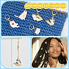 Cat Pendant Stitch Markers HJEW-AB00480-4