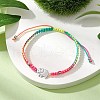 Braided Nylon Cord Adjustable Bracelets BJEW-JB11597-04-1