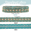 Ethnic Embroidered Polyester Sequins Trim Ribbon OCOR-WH0070-136A-4