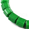Dyed Natural Malaysia Jade Hexagon Prism Graduated Beaded Necklaces for Women Men NJEW-K388-03H-2