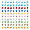 200Pcs 10 Color Electroplate Glass Bead Strands EGLA-KS0001-02-2