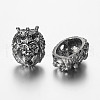 Lion Head Alloy Beads PALLOY-L161-05B-1