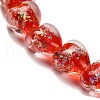 Handmade Dichroic Foil Glass Beads Strands DICH-U001-03G-3