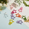 26Pcs 13 Colors Zinc Alloy Swivel Lobster Claw Clasps PALLOY-CJ0001-131-6