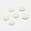 Natural White Jade Gemstone Cabochons G-T020-8mm-04-1