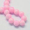 Baking Painted Glass Round Bead Strands DGLA-Q019-8mm-43-2