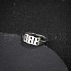 Number 201 Stainless Steel Adjustable Cuff Rings FS-WG22891-16-1
