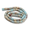 Synthetic Aqua Terra Jasper Beads Strands G-Q1008-A04-2