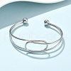 304 Stainless Steel Cuff Bangles BJEW-L682-034P-2