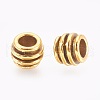 Tibetan Silver Alloy Barrel Large Hole European Beads GLFH10203Y-NF-2
