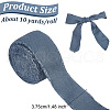 10 Yards Burlap Frayed Ribbon OCOR-WH0093-09A-2