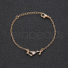 12 Constellations Alloy Rhinestone Link Bracelets WG43B2B-01-1