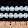 Electroplate Imitation Jade Glass Beads Strands GLAA-T032-J10mm-AB02-4