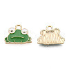 Eco-Friendly Zinc Alloy  Pendants X-ENAM-R051-13-01G-NR-1