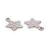 Non-Tarnish 201 Stainless Steel Charms STAS-L244-18P-3
