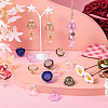  12Pcs 6 Colors Transparent Glass Bead Cap GLAA-TA0002-06-6