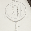 Elegant Vintage Brass Tassel Dangle Earrings & Pendant Necklace Sets for Women IW4350-3