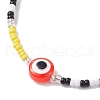 Resin Evil Eye & Glass Seed Beaded Bracelets BJEW-MZ00050-3