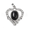 Natural Obsidian Pendants G-I322-04P-02-2