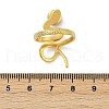 316 Stainless Steel with Natural Mixed Gemstone Cuff Rings RJEW-Z098-01G-07-5