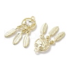Rack Plating Alloy Rhinestone Pendants PALLOY-F311-19G-01-2