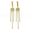 Ion Plating(IP) 304 Stainless Steel Hoop Earrings EJEW-G400-46G-1
