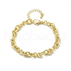 Brass Infinity Link Chain Bracelets for Women Men BJEW-K273-12G-4