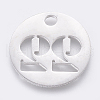 Non-Tarnish 304 Stainless Steel Pendants STAS-F233-22-P-2