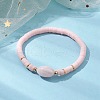 Polymer Clay Heishi Surfer Stretch Bracelet BJEW-JB10153-01-2