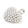 Rack Plating Brass & ABS Plastic Imitation Pearl Pendants KK-N255-03E-P-RS-2