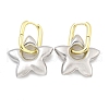 Star Brass Hoop Earrings for Women EJEW-U057-06C-04GP-4