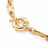 304 Stainless Steel Oval Link Chain Necklaces NJEW-JN03417-01-3