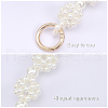 Plastic Imitation Pearl Beaded Bag Handle FIND-WH0111-177-6