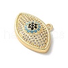Brass Micro Pave Cubic Zirconia Pendants KK-P292-18G-2