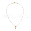Key Brass Pendant Necklaces NJEW-JN02972-04-1