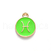 Alloy Enamel Pendants ENAM-S124-01B-06H-2