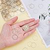 Olycraft Brass Linking Rings KK-OC0001-02-3