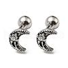 304 Stainless Steel with Rhinestone Stud Earrings EJEW-Z034-19AS-1