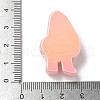 Electroplate Number Theme Resin Beads RESI-Q015-01E-3