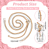 WADORN 3Pcs 3 Colors Zinc Alloy Wheat Chain Bag Straps FIND-WR0009-19-2