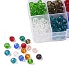 300Pcs 10 Colors Glass Beads Strands EGLA-YW0003-27-2