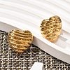 304 Stainless Steel Stud Earrings EJEW-V016-02G-03-3