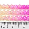Spray Painted Crackle Glass Beads Strands DGLA-C002-8mm-05-5