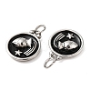 304 Stainless Steel Enamel Pendants STAS-A080-43P-10-2