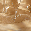 Non-Tarnish Stainless Steel Pendant Necklaces HZ8690-1-2