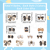 SUNNYCLUE 48Pcs 8 Styles Alloy Enamel Pendants ENAM-SC0005-67-2