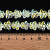 Transparency Electroplate Glass Beads Strands GLAA-T023-38A-01-4